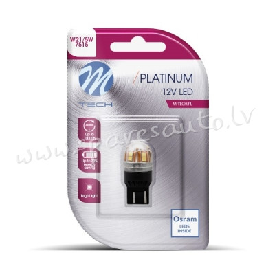 LB829W-01B - Blister 1x LED L829W - T20 doulbe beam 15x2835SMD CANBUS 12-24V White - Gaismas Diožu - Rīga - foto 1