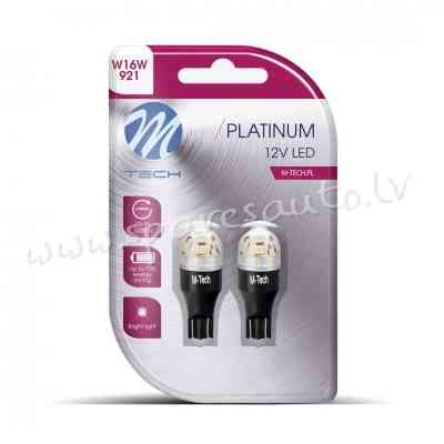 LB834W-02B - Blister M-TECH Platinum LB834W-02B - W16W T15. 12-24V 5x2835SMD 1W Lumileds LEDS. CANBU Rīga