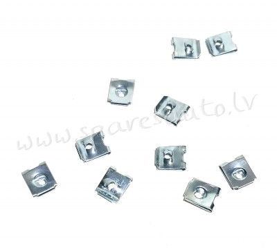 T388(10) - a - 15mm, b - 12mm, c - 3mm, d - 5,2mm 10pc - Plastmasas Turētāji - UNSORTED PLASTMASAS T Рига - изображение 1