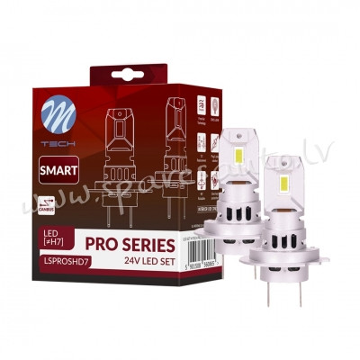 LSPROSHD7 - H7 24V  LED SET M-TECH PRO SMART SERIES H7 24V - Spuldzite Led - UNSORTED LED SET Рига - изображение 1