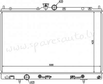 RA62893Q - 'OEM: MR993927' MT/AT, EDA Cooling - Radiators - MITSUBISHI OUTLANDER (2002-2006) Rīga
