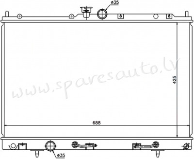 RA62893Q - 'OEM: MR993927' MT/AT, EDA Cooling - Radiators - MITSUBISHI OUTLANDER (2002-2006) Rīga - foto 1