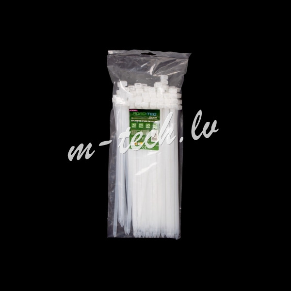 CTW-8X300 - ROAD-TEQ Nylon Cable Ties. size: 7.6x300mm. 100 pcs. white. Rīga - foto 1