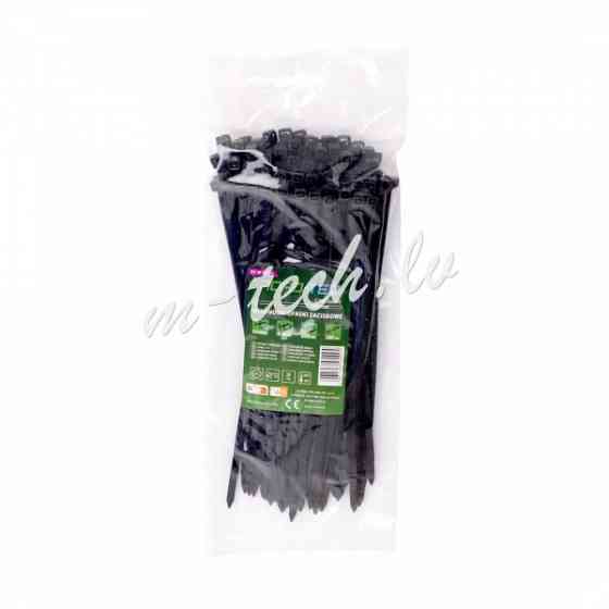 CTB-5X200 - ROAD-TEQ Nylon Cable Ties. size: 4.8x200mm. 100 pcs. black. Rīga