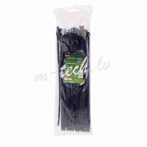 CTB-5X300 - ROAD-TEQ Nylon Cable Ties. size: 4.8x300mm. 100 pcs. black. Rīga