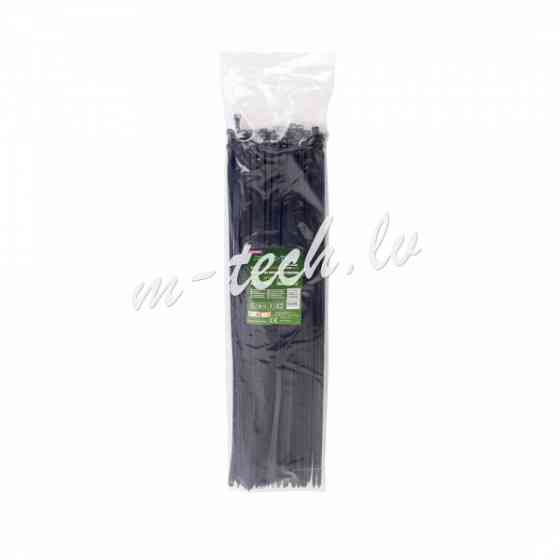 CTB-5X400 - ROAD-TEQ Nylon Cable Ties. size: 4.8x400mm. 100 pcs. black. Rīga