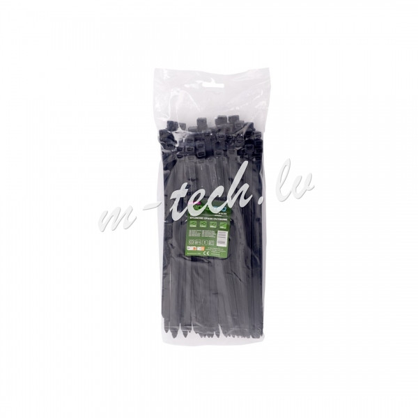 CTB-8X300 - ROAD-TEQ Nylon Cable Ties. size: 7.6x300mm. 100 pcs. black. Rīga - foto 1