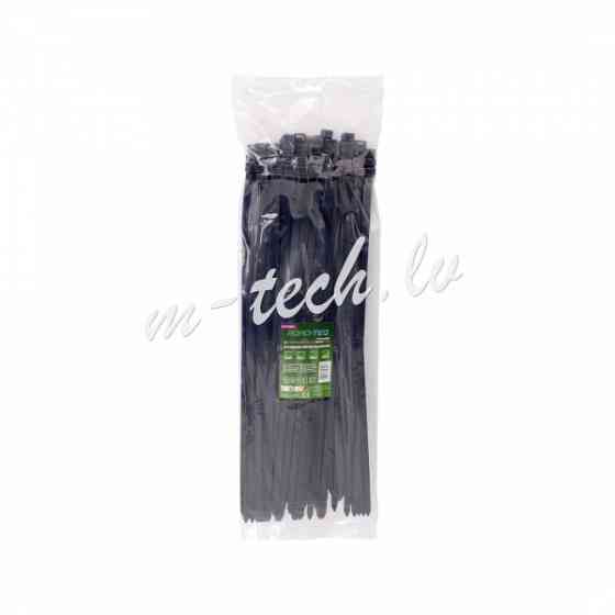CTB-8X400 - ROAD-TEQ Nylon Cable Ties. size: 7.6x400mm. 100 pcs. black. Rīga