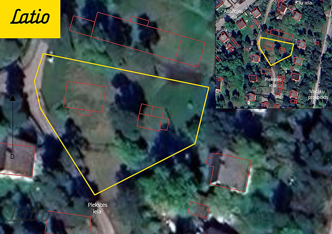 Pārdod neapbūvētu  zemes gabalu Rīgā, Plekstes ielā 1 (kadastra Nr. 0100 1200709, kadastra Rīga - foto 2