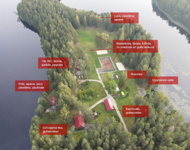 Ekskluzīvs ezera ieskauts īpašums.  Pārdod atpūtas kompleksu - nekustamo īpašumu mācību Talsi un Talsu novads - foto 3