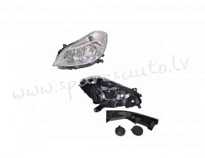 ZRN1156L - 'OEM: 7701061071' TYC, (05-09), with motor for headlamp levelling, mechanical, Chrome, H7 Rīga