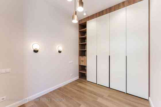 A modern and meticulously designed 2-room apartment is available for reservation at Ernesta Birzniek Rīga
