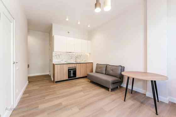 A modern and meticulously designed 2-room apartment is available for reservation at Ernesta Birzniek Rīga