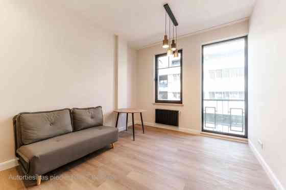 A modern and meticulously designed 2-room apartment is available for reservation at Ernesta Birzniek Rīga