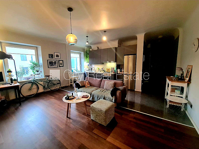Zeme īpašumā, pagalma māja, ieeja no pagalma, logi vērsti mājas abās pusēs, studio tipa, Rīga - foto 6