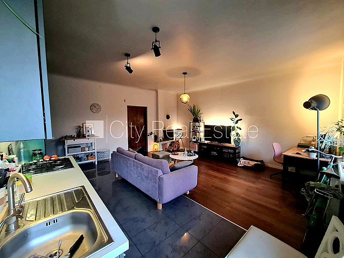 Zeme īpašumā, pagalma māja, ieeja no pagalma, logi vērsti mājas abās pusēs, studio tipa, Rīga - foto 4