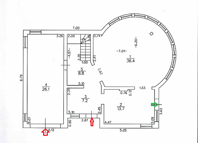 Fasādes māja, renovēta māja, slēgts pagalms, ieeja no pagalma, kāpņu telpa pēc kapitālā Rīga - foto 15