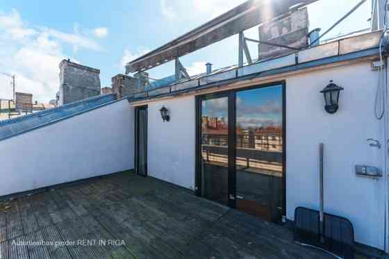 Two-Storey Apartment with a Terrace at the Corner of Kr.Valdemāra and Zaubes Street  Located on the  Рига