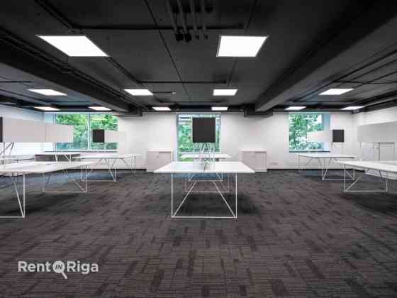 Furnished open-plan office in a newly built office building in the Quiet Centre.  The space features Rīga