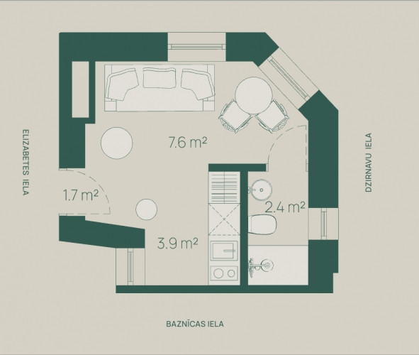 Элегантная квартира в Доме Шеффеля, улица Базницас 5  Приглашаем вас стать частью Рига - изображение 10