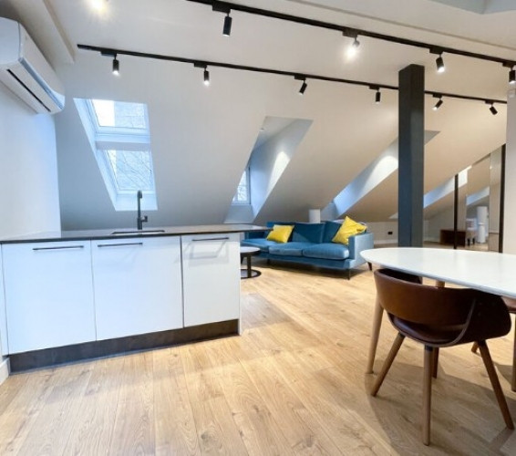 Furnished two-room apartment in a new project on Cēsu street.  The apartment is located on the 4th f Рига - изображение 1