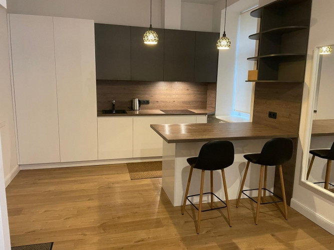 Ilgtermiņa īrei piedāvājam labiekārtotu studio tipa dzīvokli pašā Rīgas centrā, blakus Rīga - foto 1