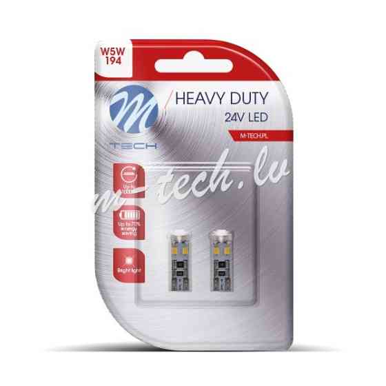 LB9312W - Blister 2x Diode LED L9312 - W5W 8xSMD2835 CANBUS 24V White Rīga