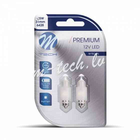 LB360W - Blister M-TECH Premium LB360W - C5W 31mm. 12V 2xSMD2835. CANBUS. White Rīga