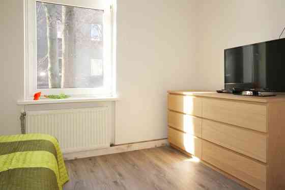Furnished two rooms apartment on the Aleksandra Caka street, opposite the Center sports quarter.  Ad Рига