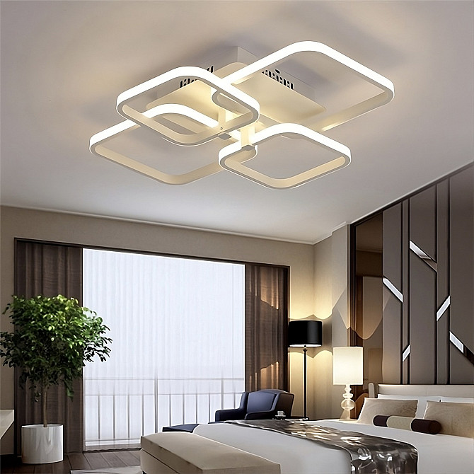 Led Lampa 58X46 cm ar Pulti Baltas Krāsas Рига - изображение 1