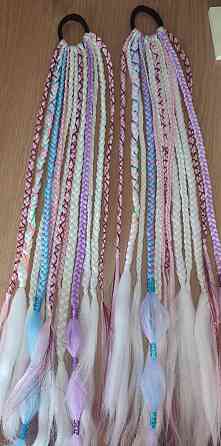 Bizītes uz Matu Gumijas/Braids on Hair Band/Косички на Резинке Рига