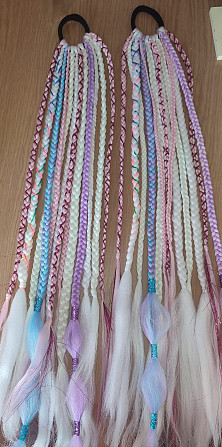 Bizītes uz Matu Gumijas/Braids on Hair Band/Косички на Резинке Рига - изображение 4