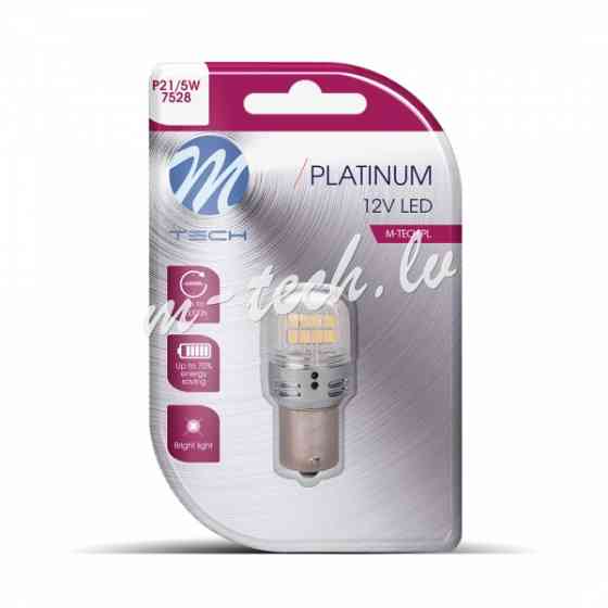 LB872W-01B - Blister 1x Diode LED M-TECH Platinum P21/5W 1157 16x2835SMD 12-30V CANBUS. White Rīga