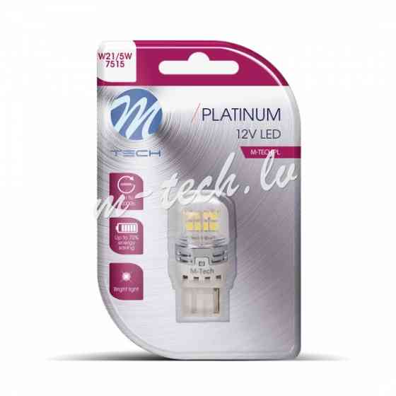 LB873W-01B - Blister 1x Diode LED M-TECH Platinum W21/5W 7443 16x2835SMD 12-30V CANBUS. White Rīga