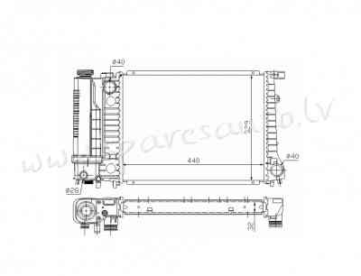 RA60735Q - 'OEM: 1712996' MT, EDA Cooling - Radiators - BMW 5  E34 (1987-1996) Рига