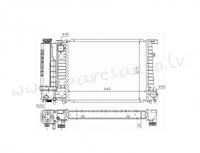 RA60735Q - 'OEM: 1712996' MT, EDA Cooling - Radiators - BMW 5  E34 (1987-1996) Rīga - foto 1