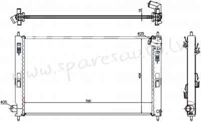 RA628952Q - 'OEM: MN156092' MT/AT, EDA Cooling - Radiators - MITSUBISHI OUTLANDER (2007-2009) Rīga