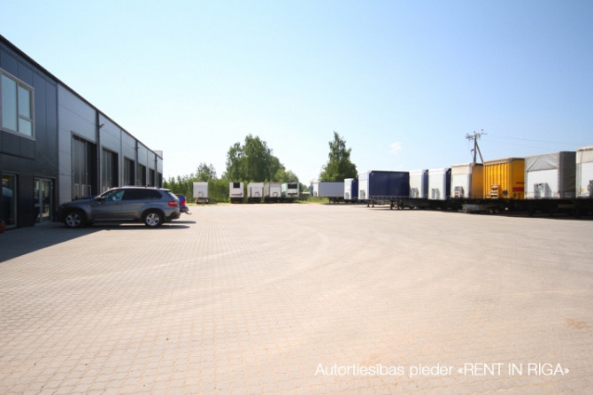 Mūsdienīgas telpas ar paceļamajiem vārtiem telpu abās puses.  + Griestu augstum 7m, gāzes Rīgas rajons - foto 3