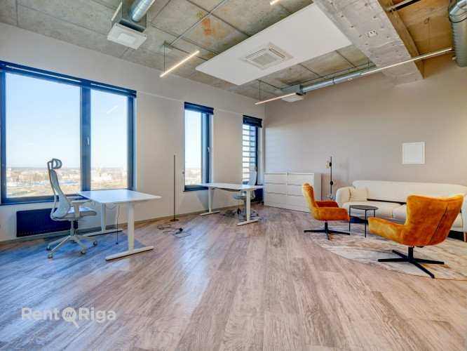 Mūsdienīgs birojs ar atvērta tipa plānojumu Place Eleven biroju ēkas 10. stāvā.  Pieejamas 6 Rīga - foto 11
