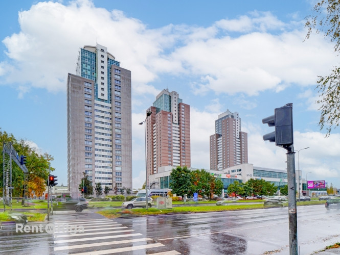 Gaišs un plašs dzīvoklis Panorama Plaza projektā  Īrei tiek piedāvāts moderns un mājīgs Rīga - foto 10