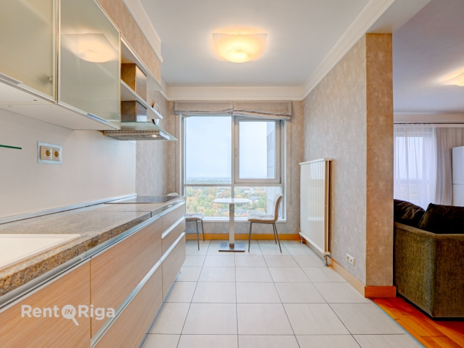 Gaišs un plašs dzīvoklis Panorama Plaza projektā  Īrei tiek piedāvāts moderns un mājīgs Rīga - foto 16
