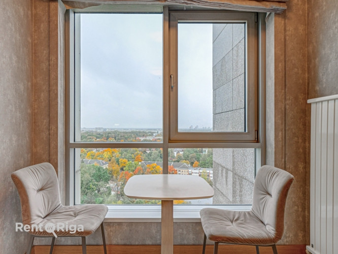 Gaišs un plašs dzīvoklis Panorama Plaza projektā  Īrei tiek piedāvāts moderns un mājīgs Rīga - foto 17