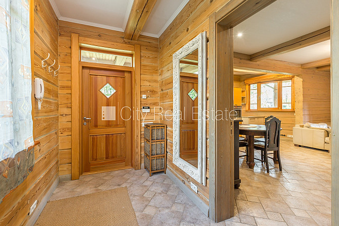 Privātmāja, jaunceltne, guļbūves dzīvojamā māja, labiekārtots apzaļumots pagalms, Jūrmala - foto 9