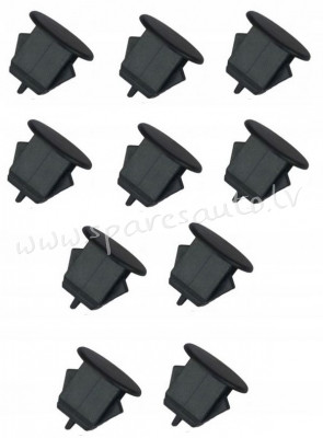 3000200 - Iepakojums: 10 gab.; Krāsa: tumši pelēka; Cauruma diametrā: 12; Izmēri: a=20; b=12x8,2; c= Rīga - foto 1