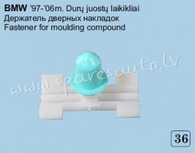 36 - BMW 97 - 06, 81002009=RXC60356 - Plastmasas Turētāji - UNSORTED PLASTMASAS TURĒTĀJS Рига - изображение 1