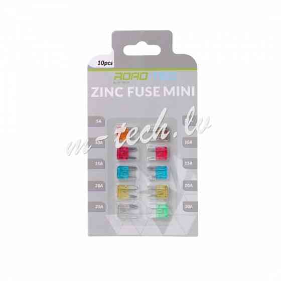 PFS004 - ZINC FUSE MINI BLISTER CARD PACKING 10 PCS (5A. 7.5A. 10A x2. 15A x2. 20A x2. 25A. 30A) Rīga