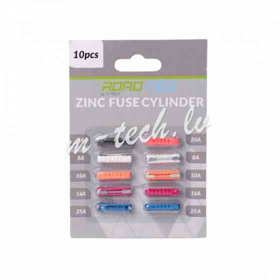 PFS002 - ZINC FUSE GBC. BLISTER CARD PACKING 10 PCS (5A. 8A x2. 10A x2. 16A x2. 20A. 25A x2) Рига