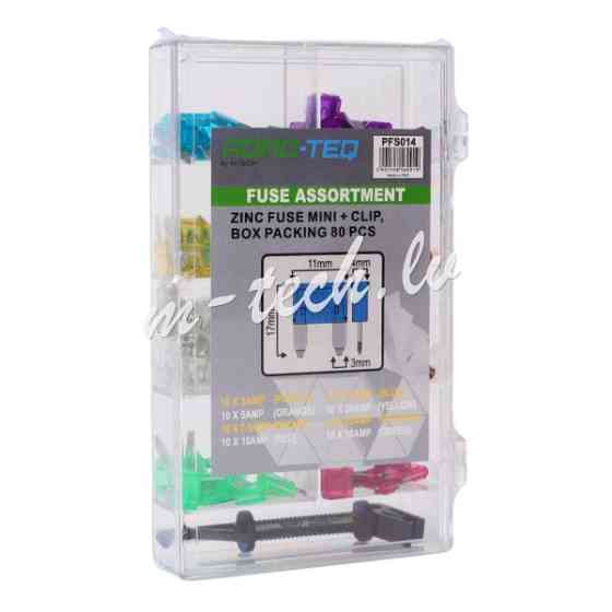 PFS014 - ZINC FUSE MINI + CLIP. BOX PACKING 80 PCS Рига