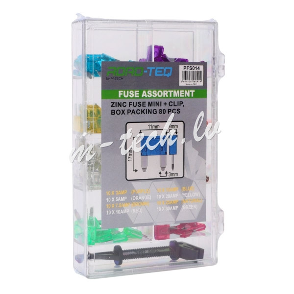 PFS014 - ZINC FUSE MINI + CLIP. BOX PACKING 80 PCS Рига - изображение 1