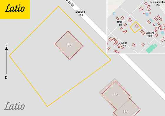 Ziedoņa iela 37, Kuldīga  ideāls zemesgabals privātmājas būvniecībai!
1310 m plašs īpašums klusā un  Kuldīga un Kuldīgas novads